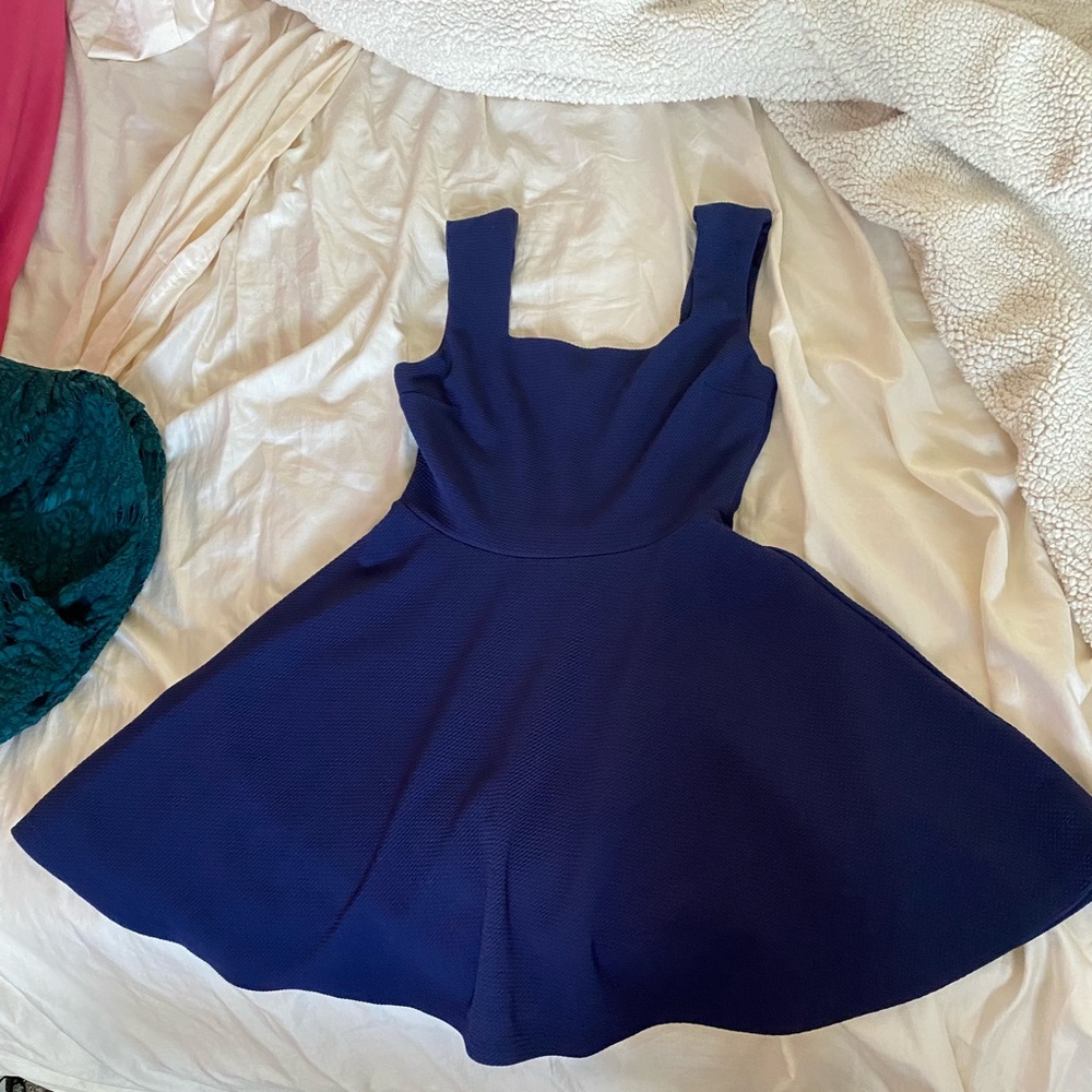 Midnight Blue Skater Dress